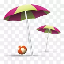 伞形图标-阳伞png材料
