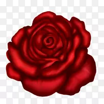 玫瑰红色剪贴画-红玫瑰艺术图片