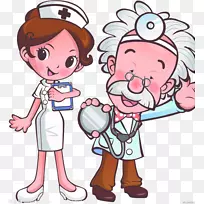 医生卡通护士-医生和护士