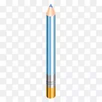 蓝色铅笔紫色-蓝色卡通铅笔