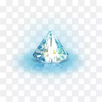 水晶蓝三角钻石图案-钻石