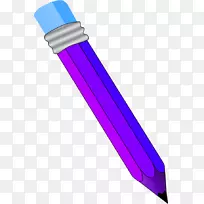 紫色铅笔剪贴画.铅笔图片