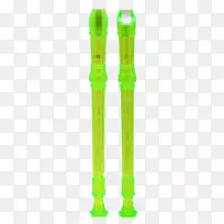 绿色塑料笛子-绿色塑料长笛