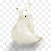 北极熊雕像鼻子陆地动物熊