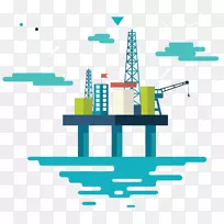 石油钻井平台石油海上钻井海洋采矿厂