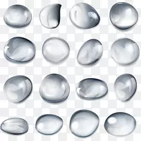 液滴水滴-各种形式的晶体液滴