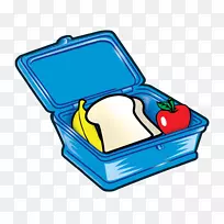 午餐盒-免费剪贴画-卡通午餐盒