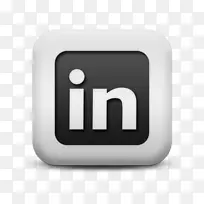 LinkedIn电脑图标专业网络服务业务展台