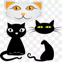 缅因州猫茧暹罗猫黑猫剪贴画-猫载体