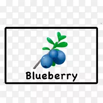 蓝莓派松饼画蓝莓
