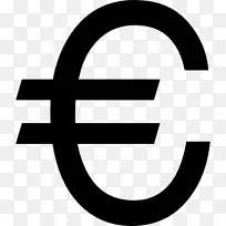欧元符号货币符号计算机图标欧元符号