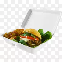 外卖汉堡包午餐素食菜集装箱外卖服务