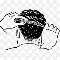 梳头式理发师-剪刀