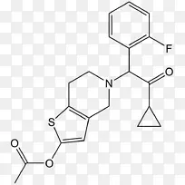 甘氨酰二磷酸腺苷受体抑制剂噻吩吡啶-普拉舒格雷