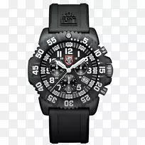 鲁米诺克斯海军印有色标时间3080系列手表卢米诺海军印章色标3050系列珠宝手表