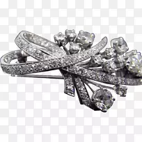 戒指大小的钻石珠宝胸针.戒指