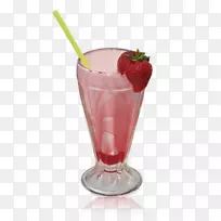 圣代无酒精饮料奶昔草莓汁保健奶昔草莓奶昔