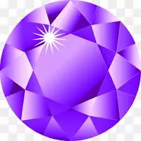 诞生石紫水晶紫宝石钻石-紫色