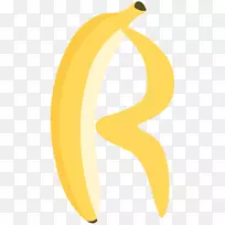 香蕉徽标桌面壁纸字体-r