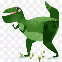 恐龙陆生动物剪贴画-平斗