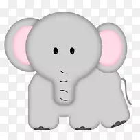 大象耳朵卡通鼻子-耳朵