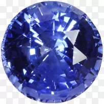 蓝宝石蓝色诞生石黄玉珠宝蓝宝石