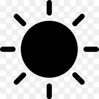 黑色太阳形状太阳符号太阳光形状