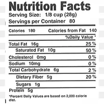 文件神圣罗勒线营养事实标签-可可豆