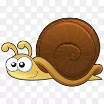 蜗牛和鼻涕虫绘制动画.蜗牛