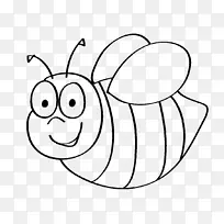 大黄蜂着色书昆虫蜜蜂