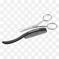 梳子发型剪刀