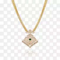 珠宝项链魅力和吊坠钻石切割-圣殿珠宝海得拉巴