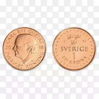 瑞典克朗挪威1克朗-瑞典货币硬币