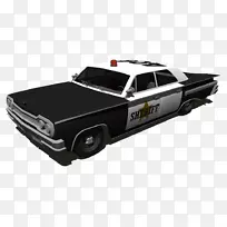 警车、家庭车、中型轿车、模型车-1970年警车