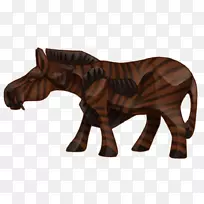 /m/083vt quagga木野生动物包装动物-非洲青铜雕塑