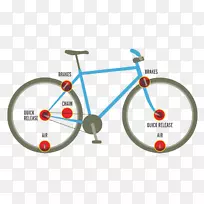 混合自行车山地自行车专用自行车部件自行车框架.自行车