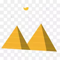 吉萨大金字塔，埃及金字塔，卡弗雷金字塔，剪贴画金字塔