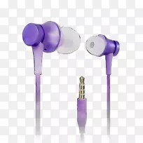 耳机产品设计音频紫色