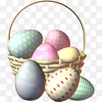 复活节兔子复活节彩蛋复活节篮子-复活节