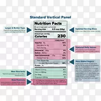 营养事实标签食品卡路里糖重要信息图表