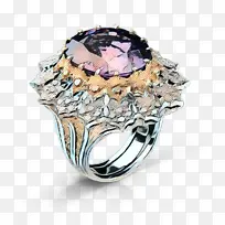 采购产品紫水晶 身体珠宝 戒指