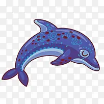 海豚 鲸目动物 卡通