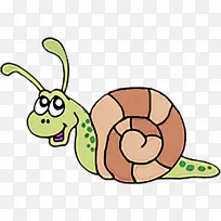 卡通 蜗牛和蛞蝓 动物形象