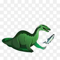恐龙 绿色 动物形象