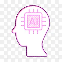 人工智能图标 计算机科学图标 符号