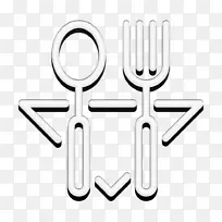 餐厅图标 用餐图标 标志