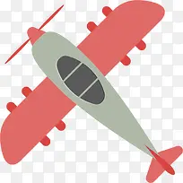 扁平卡通玩具飞机