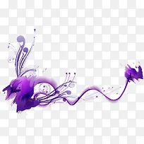 紫色系装饰花纹