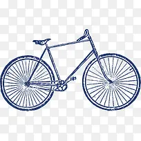 高清手绘自行车素材