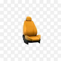 黄色舒适汽车座椅